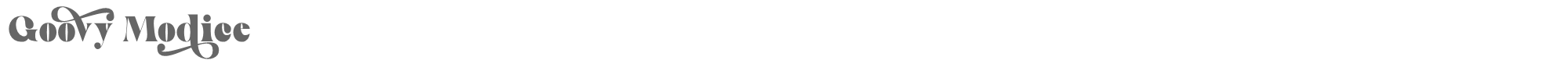 Sample characters Goovy Modice Font